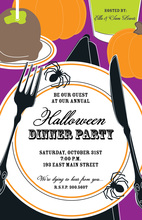 Halloween Placesetting Invitation