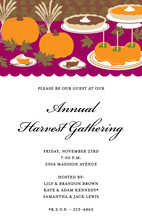 Harvest Topiary Invitation