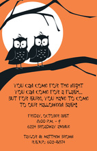 Hoots Spooks Halloween Invitations