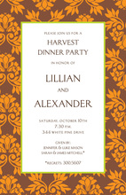 Vibrant Autumn Leaves Invitation