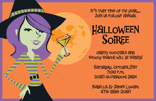 Martini Witch Invitations