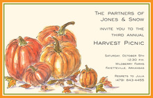 Viney Pumpkin Invitations