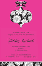 Jolly Large Bulb Holiday Invitations