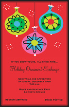 Elegant Baubles Invitation