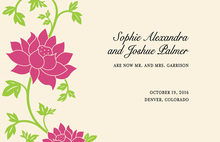 Flower Climbing Invitation