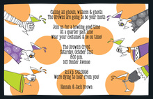 Halloween Couple Welcome Invitations