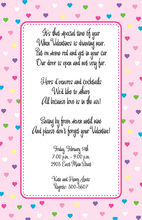 Retro Heart In Sweet Pink Invitation