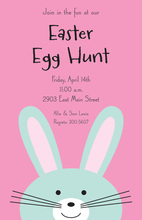 Peeking Cute Little Bunny Invitation