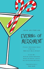 Minty Martini Drink Invitations