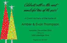 Stitched Trees Invitation