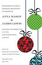 Elegant Baubles Invitation