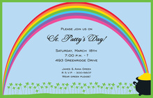 Eye-catching Rainbow Style Invitation