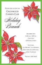 Poinsettia Corners Invitation