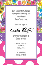 Decorated Border Springtime Invitation