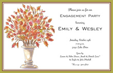 Leaves And Swirls Invitation