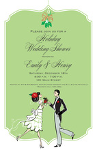 Romantic Christmas Couple Invitations