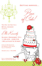 Holiday Festive Legs Bride Invitations