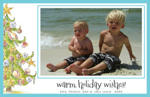 Deco Shells Holiday Photo Cards