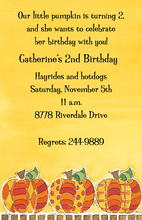 Patchwork Pumpkins Invitation