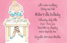 Bead Me Up Pink Pixie Invitation