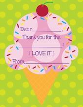 Yummy Ice Cream Cone Invitations