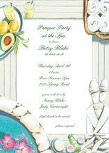 Cozy Shore Beach Chairs Invitation