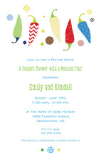 Festive Chili Peppers Jubilee Invitations