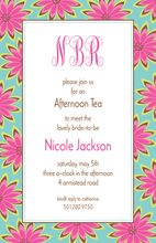 Contemporary Floral Fantasy Border Invitations