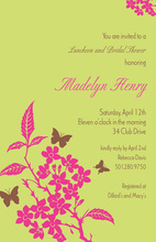 Butterfly Fly Away Invitation