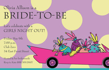 Out On The Town Girly Limousine Invitation