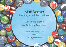 Kids Gaming Marbles Invitations