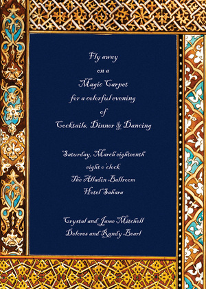 Destination To Morocco Invitations