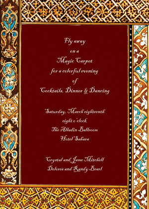 Moroccan Mystery Invitation