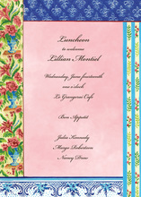 Parisian Floral Pattern Invitations