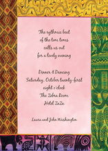 African Ancestry Border Invitations