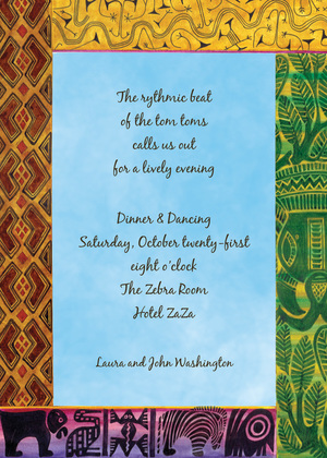 Southern Africa Style Invitations