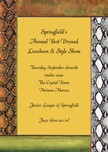 Yellow Faux Snake Skins Invitations