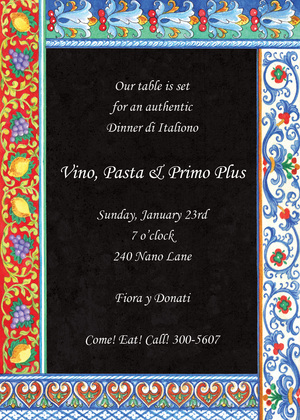 Minimalist Italian Pottery Invitations
