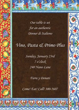 Minimalist Italian Pottery Invitations