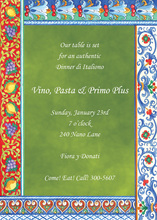 Italian Lifestyle Party Invitations