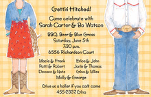 Getting Hitched Couple Invitation
