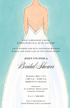 Down The Aisle Bridal Shower Invitations