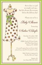 Mommy Mannequin Cloth Invitations
