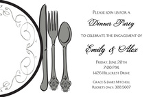 Featuring Dinner Classic Plate Invitation