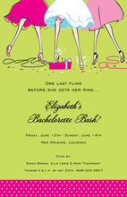 Fashionable Haute Girls Together Invitation