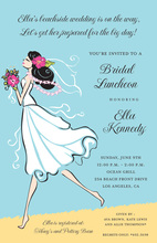 Special Orchid Bridal Invitations