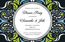 Artistic Funky Frame Design Invitation