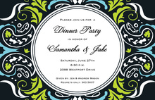 Artistic Funky Frame Design Invitation