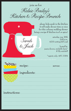 Culinary Kitchen Recipe Wedding Invitations