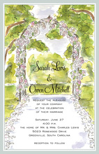 Blue Window Outdoor Spring Invitation